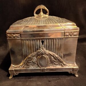 c.1900 WMF Jugendstil Secessionist Silver Plate Jewelry Casket